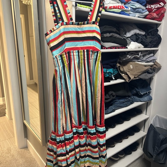 BNWT Farm Rio Color Stripe Sleeveless Maxi, small - Picture 3 of 3